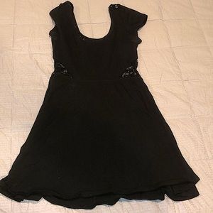 Black dress with lace back